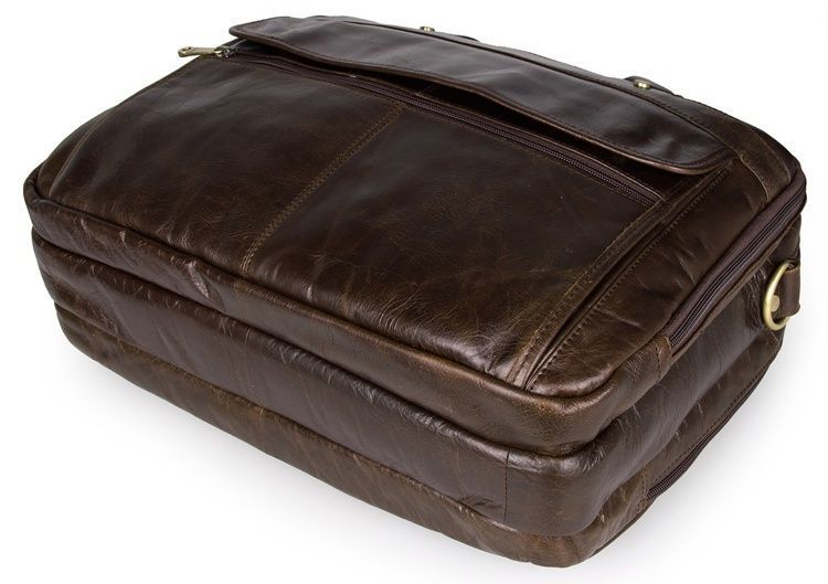 Сумка мужская Vintage 14247 для ноутбука с диагональю 15.6 дюйма Коричневая 20165 фото