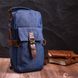 Цікава плечова сумка для чоловіків із щільного текстилю Vintage 22190 Синій 56825 фото 7