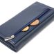 Практичний жіночий гаманець із натуральної зернистої шкіри CANPELLINI 21659 Синій 21659 фото 5