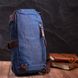 Цікава плечова сумка для чоловіків із щільного текстилю Vintage 22190 Синій 56825 фото 8