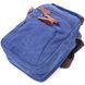Практична чоловіча сумка із щільного текстилю 21246 Vintage Синя 21246 фото 3