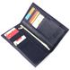Вертикальний гаманець із натуральної шкіри KARYA 21141 Синій 21141 фото 3