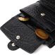 Чоловічий фактурний вертикальний гаманець із натуральної шкіри з тисненням під крокодила BOND 22004 Чорний 22004 фото 6