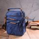 Практична чоловіча сумка із щільного текстилю 21246 Vintage Синя 21246 фото 7