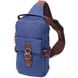 Цікава плечова сумка для чоловіків із щільного текстилю Vintage 22190 Синій 56825 фото 1