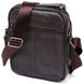 Кожаная практичная мужская сумка через плечо Vintage 20458 Коричневый 20458 фото 2