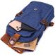 Цікава плечова сумка для чоловіків із щільного текстилю Vintage 22190 Синій 56825 фото 6