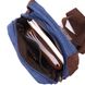 Цікава плечова сумка для чоловіків із щільного текстилю Vintage 22190 Синій 56825 фото 5