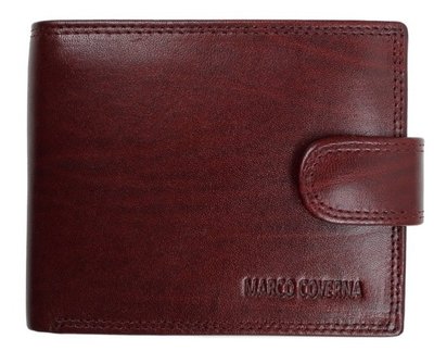 Коричневый кожаный портмоне Marco Coverna BK003-801B Win Red BK003-801B фото