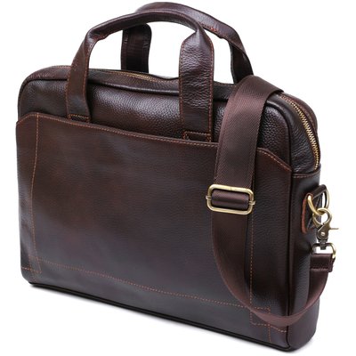 Чоловіча шкіряна сумка-портфель Vintage 20679 Коричневий 20679 фото