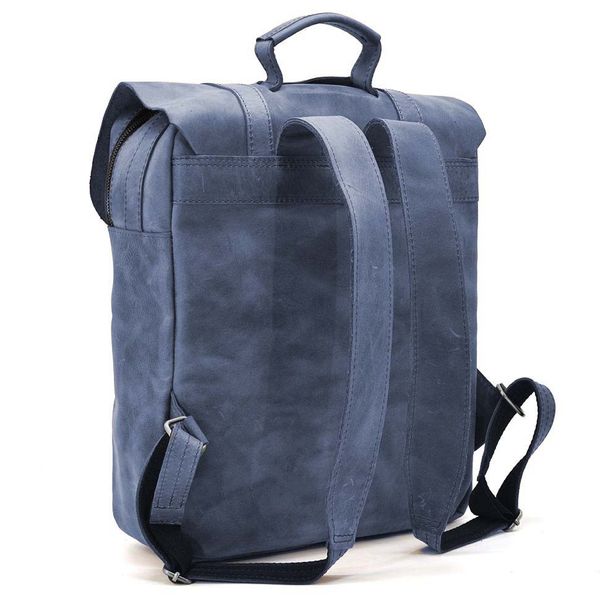 Сумка рюкзак для ноутбука з вінтажної шкіри TARWA RK-3420-3md синя RK-3420-3md фото