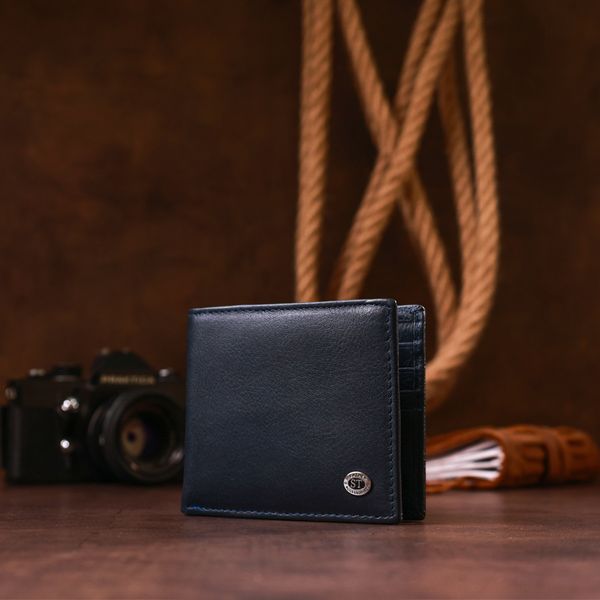 Мужской кошелек ST Leather 18303 (ST159) кожаный Синий 18303 фото