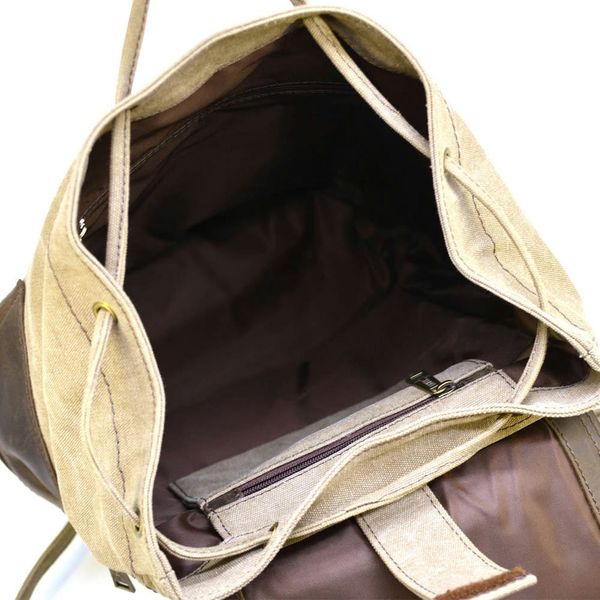 Місткий рюкзак з парусини canvas і шкіри RSc-0010-4lx від бренду TARWA RSc-0010-4lx фото