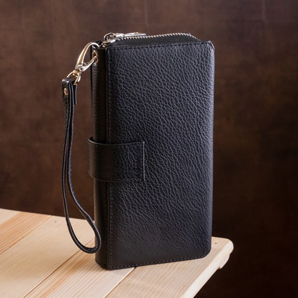 Мужской кошелек ST Leather 18453 (ST128) стильный Черный 18453 фото