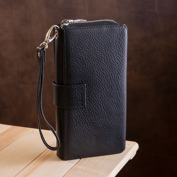 Чоловічий гаманець ST Leather 18453 (ST128) стильний Чорний 18453 фото