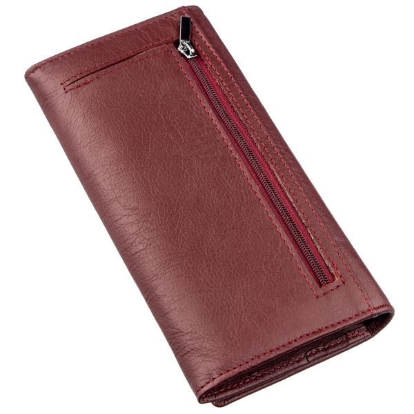 Жіночий гаманець на кнопці ST Leather 18855 Темно червоний 18855 фото