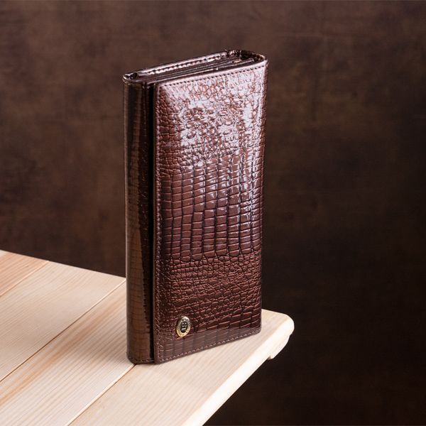 Женский кошелек с монетницей на защелке ST Leather 18906 Коричневый 18906 фото
