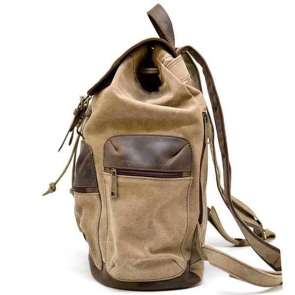 Місткий рюкзак з парусини canvas і шкіри RSc-0010-4lx від бренду TARWA RSc-0010-4lx фото