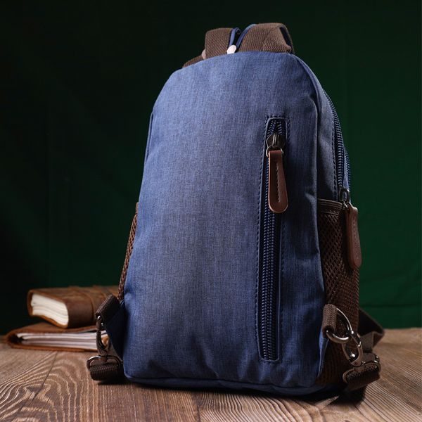 Надійний рюкзак з поліестру з великою кількістю кишень Vintage 22146 Синій 56782 фото