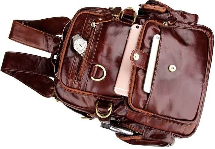 Рюкзак Vintage 14520 кожаный Коричневый 20716 фото