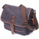 Горизонтальная мужская сумка с клапаном текстильная 21247 Vintage Черная 21247 фото 1