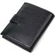 Чоловічий компактний вертикальний гаманець із натуральної шкіри флотар BOND 22005 Чорний 22005 фото 2
