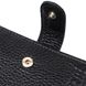 Чоловічий компактний вертикальний гаманець із натуральної шкіри флотар BOND 22005 Чорний 22005 фото 3
