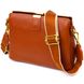 Стильна жіноча сумка на три відділення з натуральної шкіри 22105 Vintage Руда 56306 фото 1