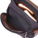 Горизонтальная мужская сумка с клапаном текстильная 21247 Vintage Черная 21247 фото 6