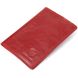 Красивая кожаная обложка на паспорт GRANDE PELLE 11480 Красный 11480 фото 1
