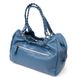 Необычная женская сумка с ручками KARYA 20842 кожаная Синий 20842 фото 2