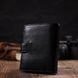 Чоловічий компактний вертикальний гаманець із натуральної шкіри флотар BOND 22005 Чорний 22005 фото 8