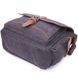 Горизонтальная мужская сумка с клапаном текстильная 21247 Vintage Черная 21247 фото 3