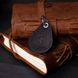 Кожаный брелок-держатель для Apple AirTag из винтажной кожи GRANDE PELLE 11614 Черный 56421 фото 6