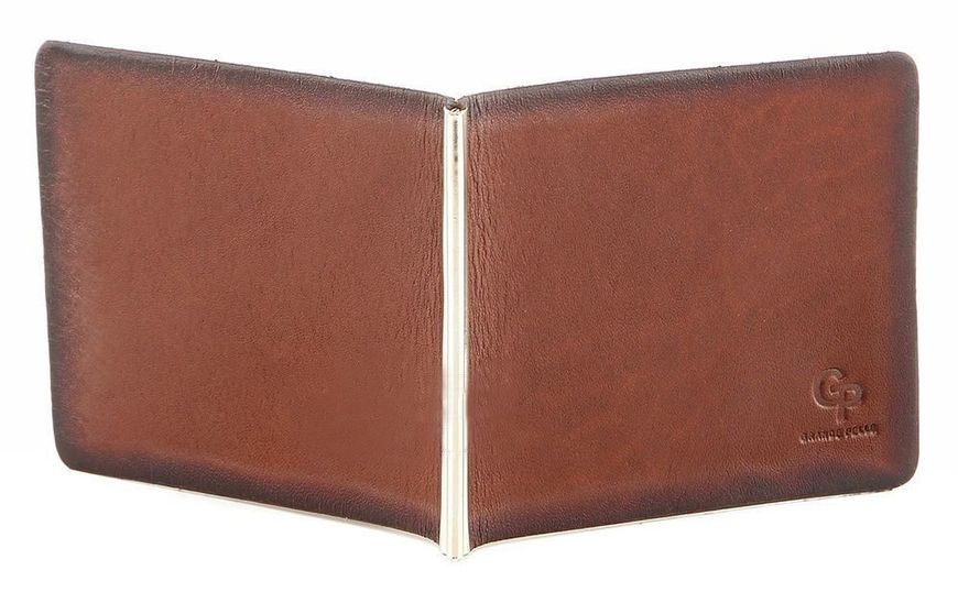 Стильный кожаный зажим для банкнот GRANDE PELLE 00233 00233 фото