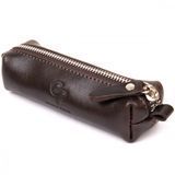 Коричневая стильная ключница из гладкой кожи Grande Pelle 40262012 40262012 фото