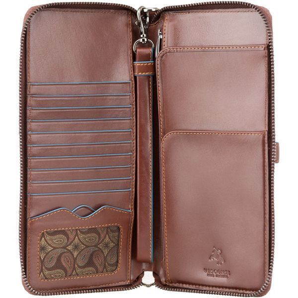 Портмоне дорожнє Visconti ALP89 Alfred (Italian Brown) коричневе ALP89 IT BRN фото
