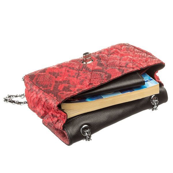 Сумка женская SNAKE LEATHER 18503 из натуральной кожи питона Красная 18503 фото