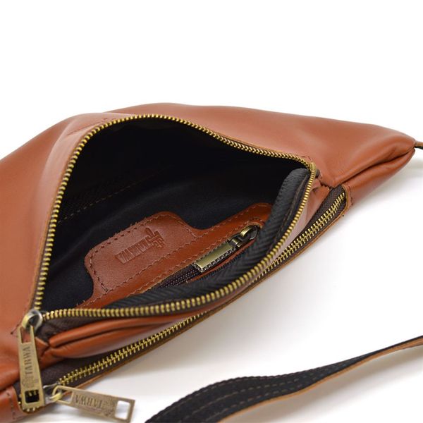 Стильна сумка на пояс бренду TARWA GB-3036-4lx в рижувато-коричневому кольорі GB-3036-4lx фото