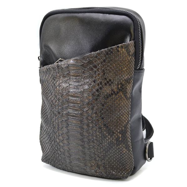 Рюкзак слинг из кожи наппа и питона GArep-0204-3md TARWA GArep-0204-3md фото