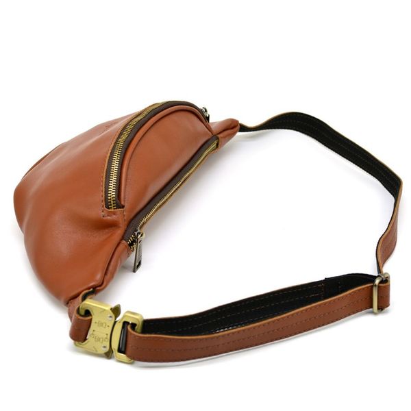 Стильна сумка на пояс бренду TARWA GB-3036-4lx в рижувато-коричневому кольорі GB-3036-4lx фото