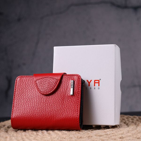 Яскравий жіночий гаманець із натуральної шкіри KARYA 21351 Червоний 21351 фото