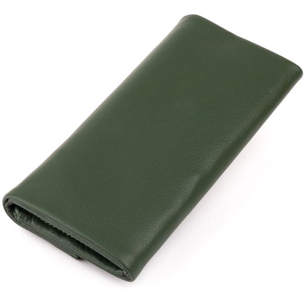 Клатч конверт з кишенею для мобільного шкіряний жіночий ST Leather 19270 Зелений 19270 фото