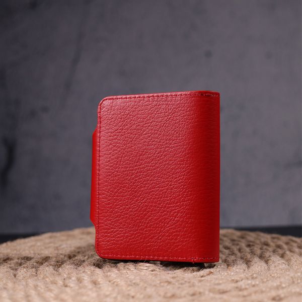 Яскравий жіночий гаманець із натуральної шкіри KARYA 21351 Червоний 21351 фото