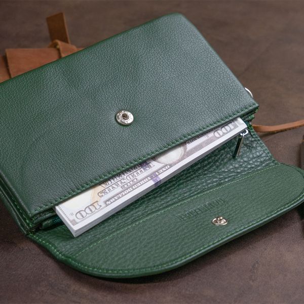 Клатч зі шкіри жіночий ST Leather 19320 Зелений 19320 фото