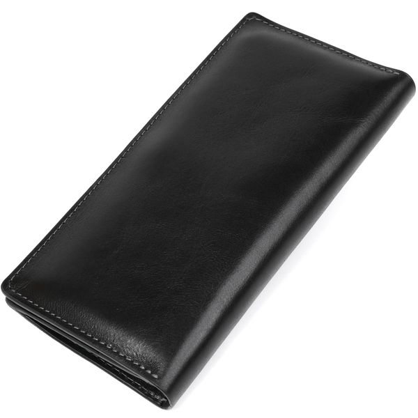 Вертикальный бумажник унисекс на магните GRANDE PELLE 11212 Черный 11212 фото