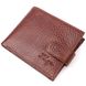 Практичний чоловічий гаманець з хлястиком із натуральної шкіри KARYA 21075 Світло-коричневий 21075 фото 1