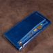 Гаманець унісекс вертикальний зі шкіри Алькор на кнопках SHVIGEL 16174 Синій 16174 фото 10