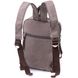 Оригинальная сумка-рюкзак с двумя отделениями из плотного текстиля Vintage 22161 Серый 56797 фото 2