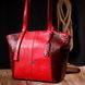 Деловая женская сумка с ручками KARYA 20875 кожаная Красный 52870 фото 9